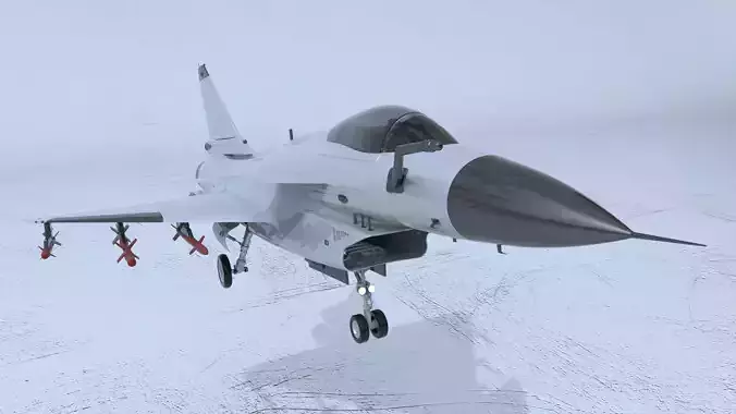 Chinese J-11A fighter  3D model