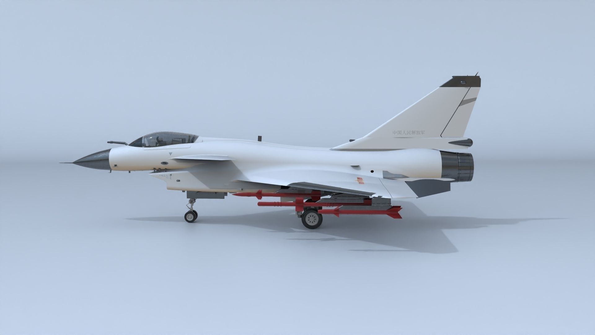 Chinese J-11A fighter  3D model_3