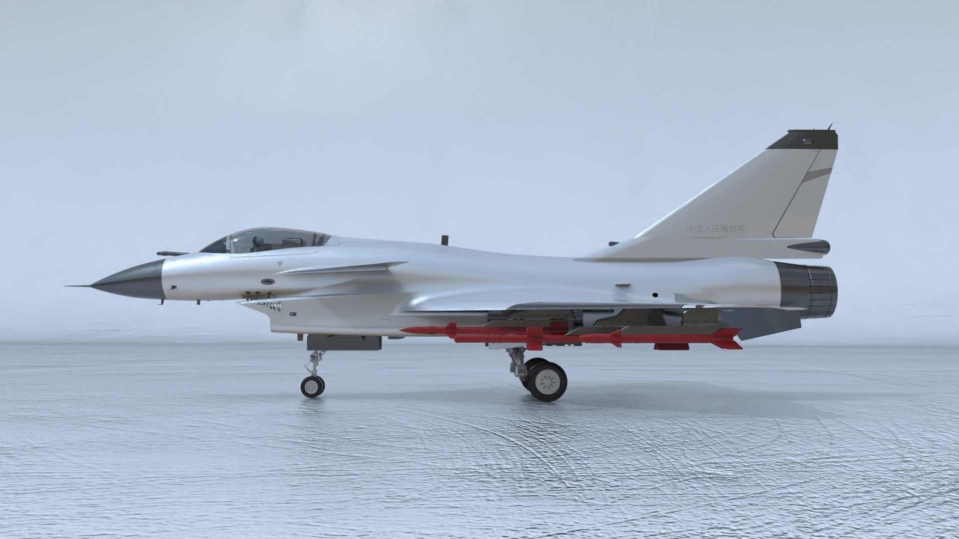 Chinese J-11A fighter  3D model_7