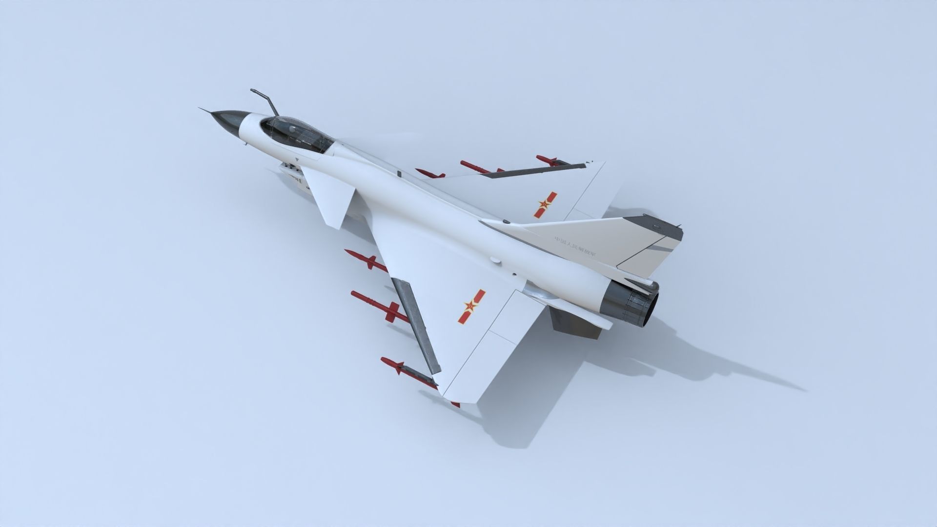 Chinese J-11A fighter  3D model_2