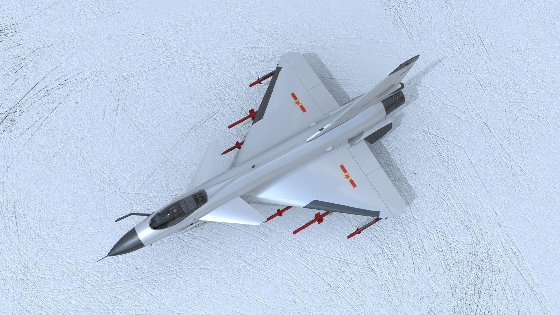 Chinese J-11A fighter  3D model_8