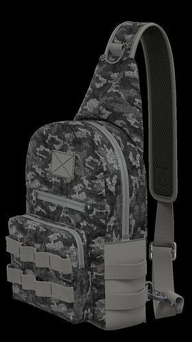 Camouflage Bag 3D model