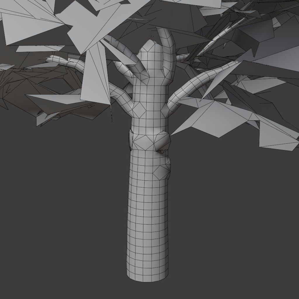 Pinyon Pine 1 Low-poly 3D model_10