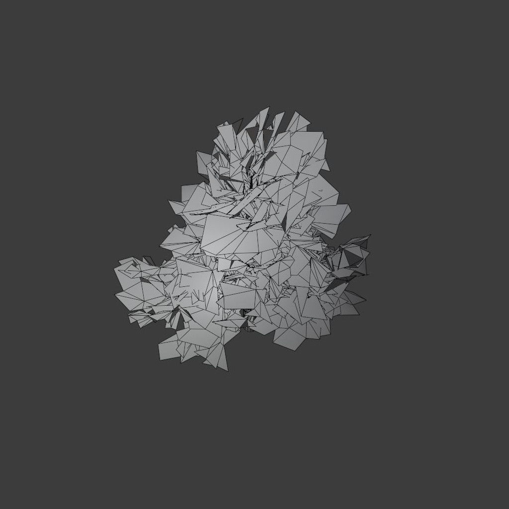 Pinyon Pine 1 Low-poly 3D model_9