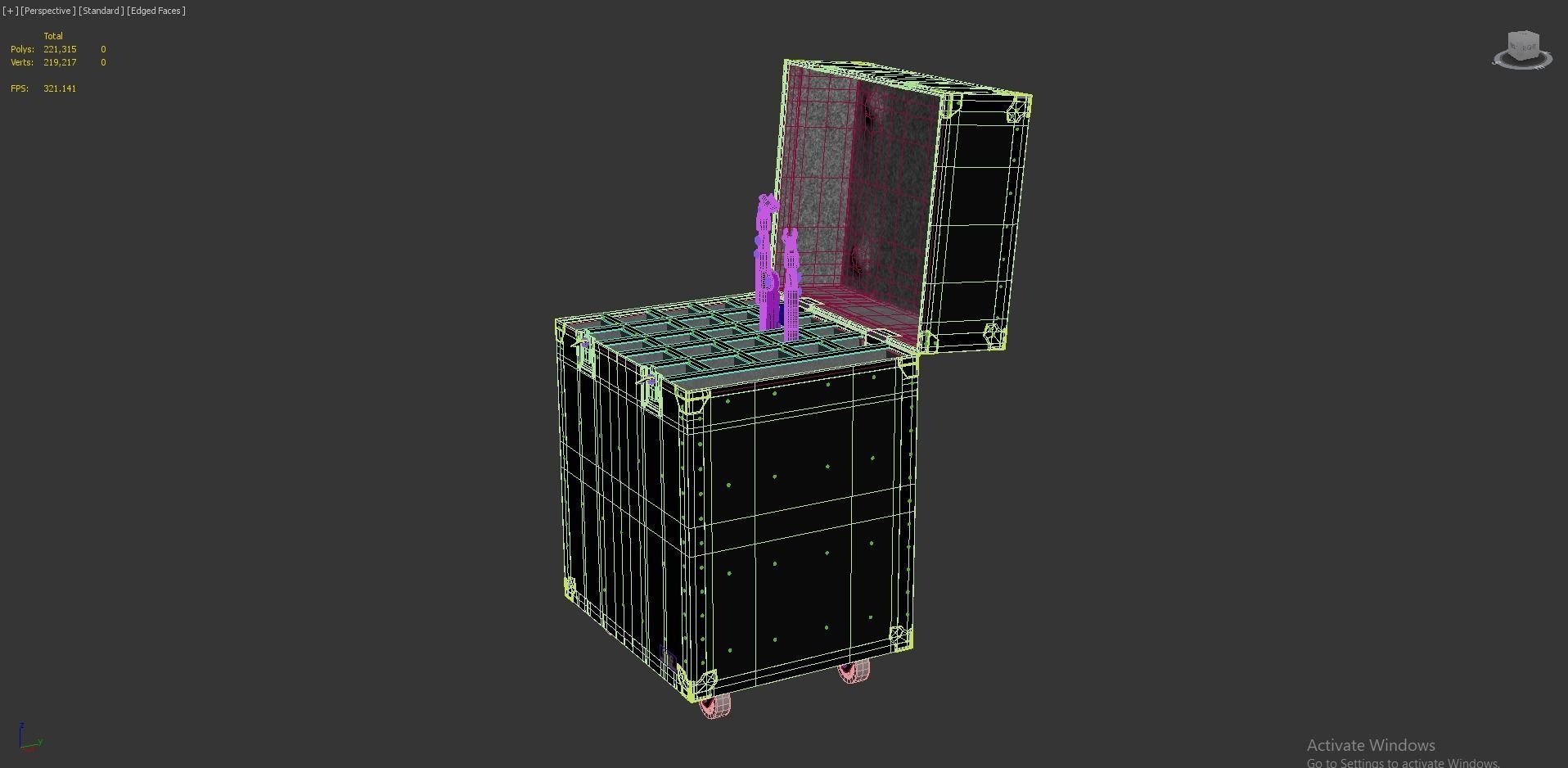 Flight Cases With Device Big 02 3D model_7