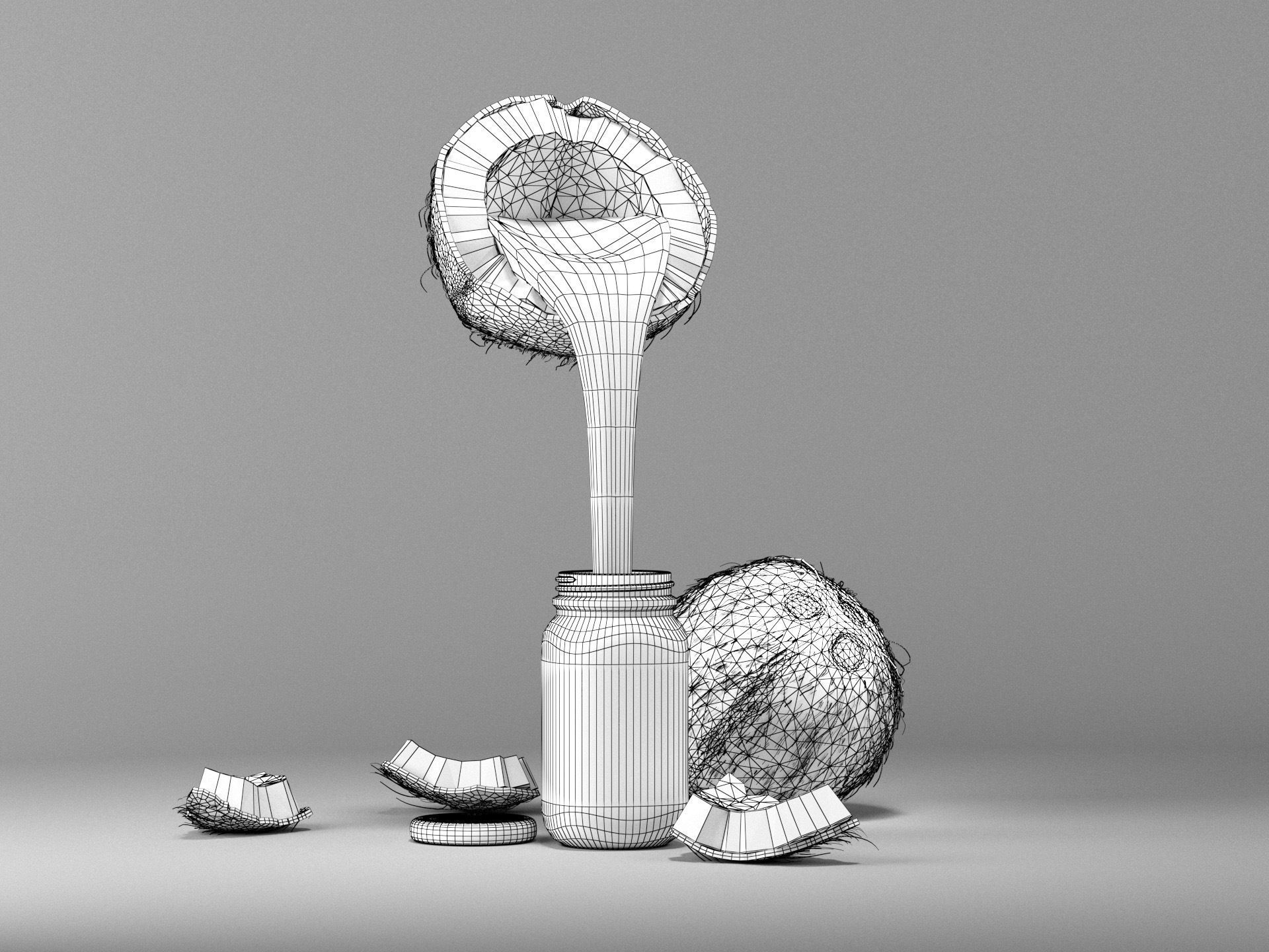 Coco and coco party on scene 3D model_4