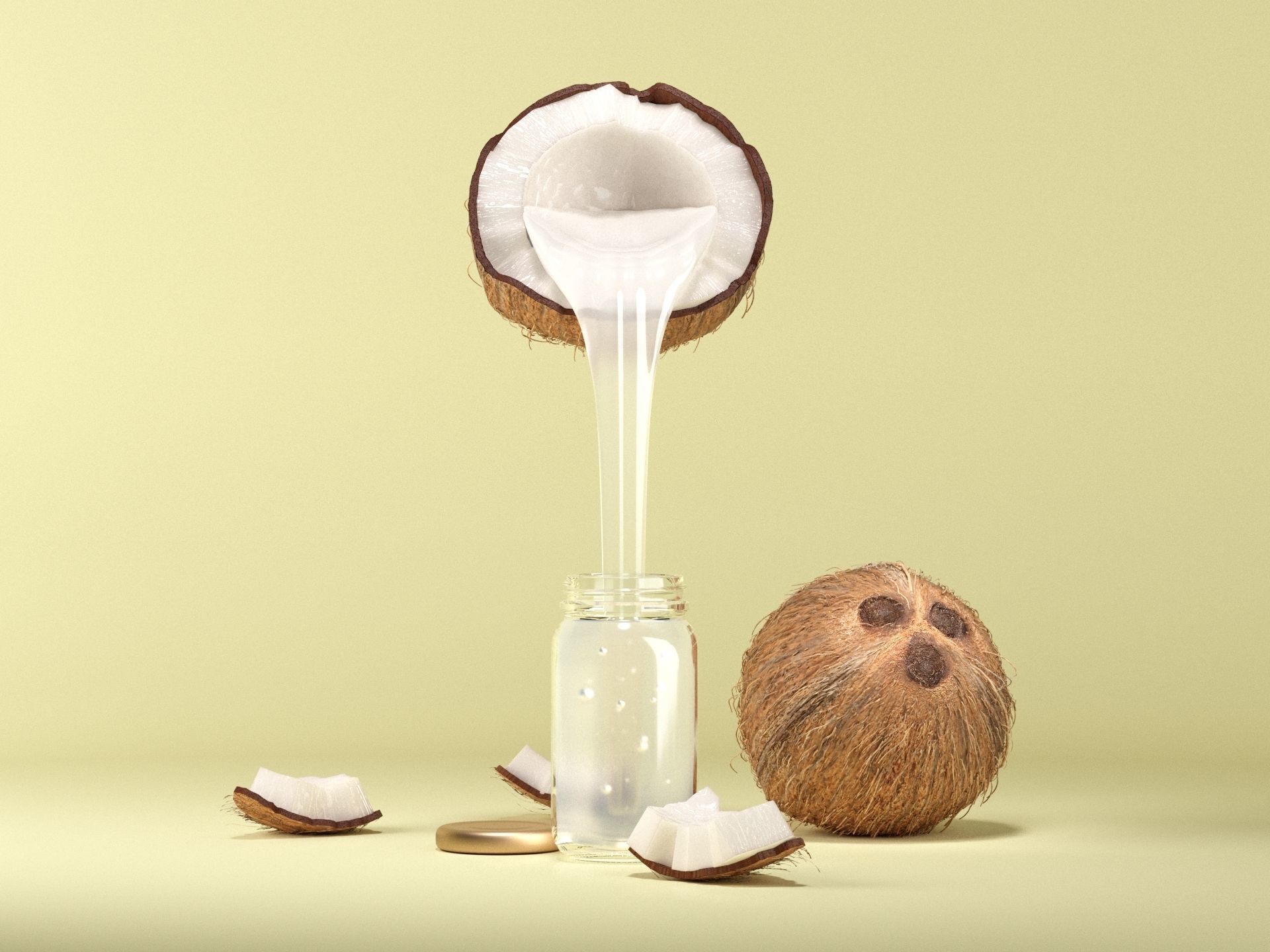 Coco and coco party on scene 3D model_1