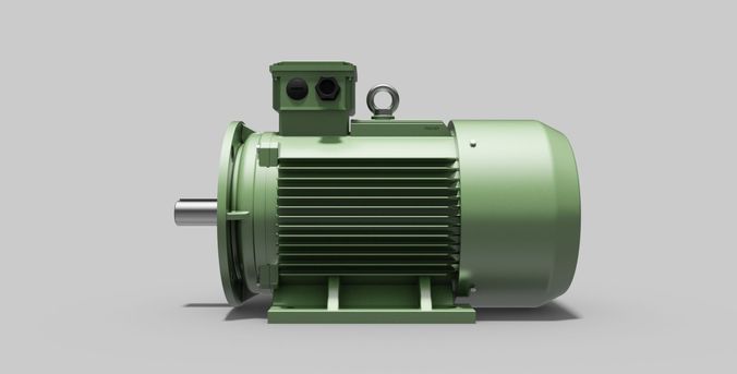 180L-B35 Top - Electric Motor - Free 3D CAD Model 3D model