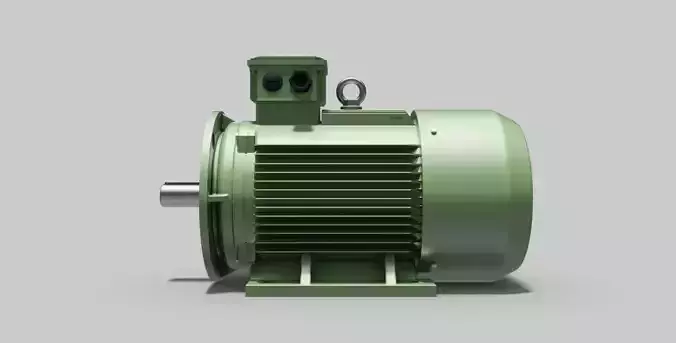 180L-B35 Top - Electric Motor - Free 3D CAD Model