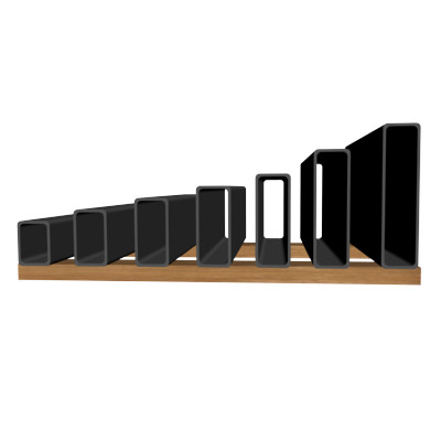 1 4in Wall x3in Rectangle Tube 3D model_1