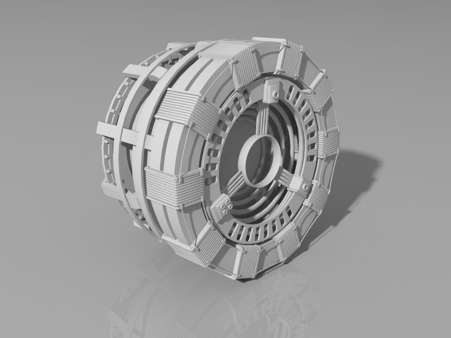 Iron Man Arc Reactor MK1 Free 3D model_2