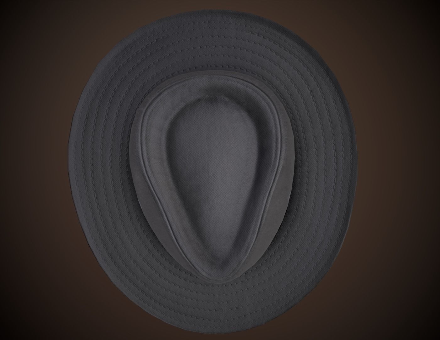 Cowboy Hat Low-poly 3D model_12