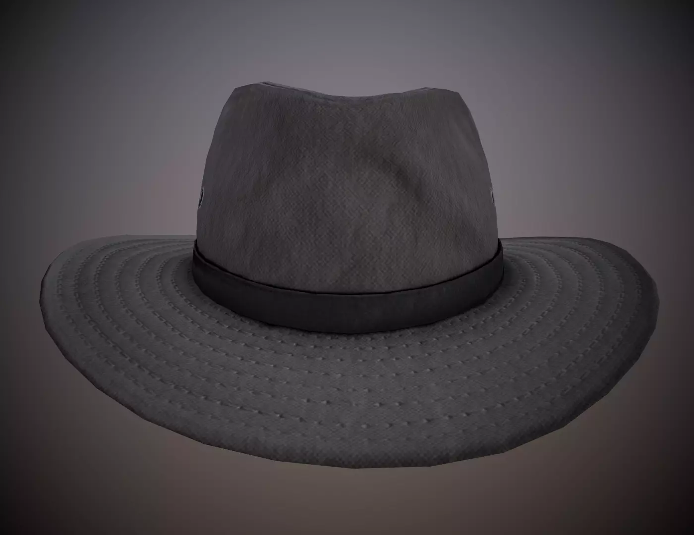 Cowboy Hat Low-poly 3D model_0