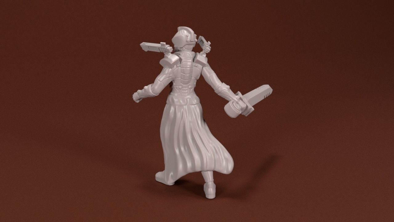28mm Sci-Fi Knight 3D print model_2