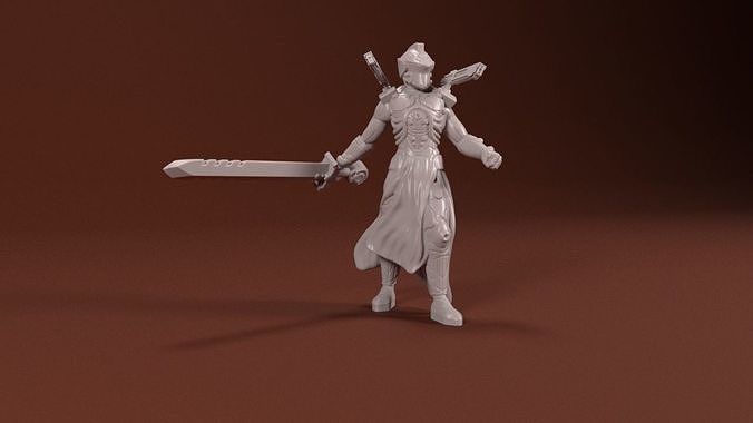 28mm Sci-Fi Knight 3D print model