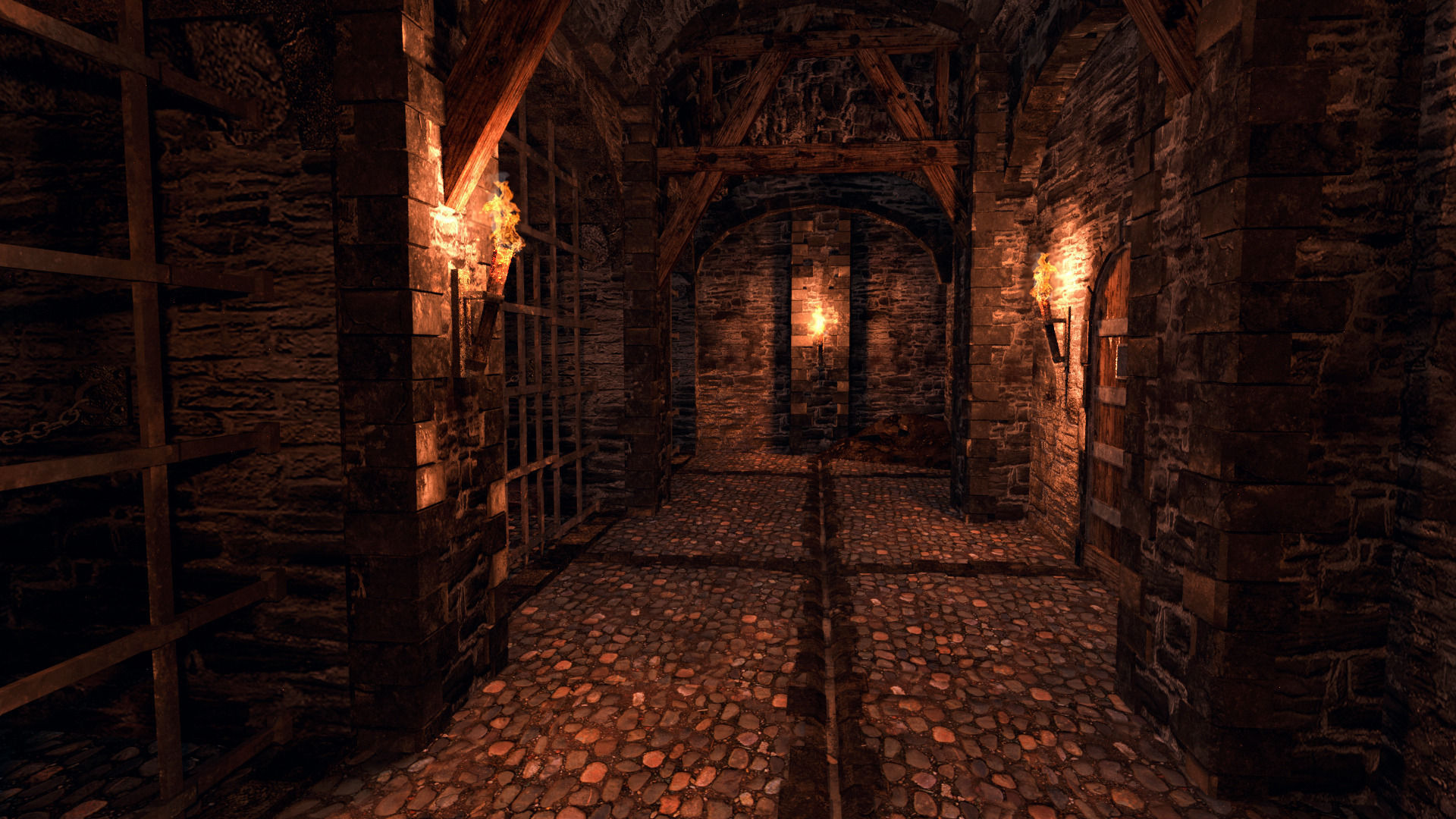 Medieval Dungeon - Modular Low-poly 3D model_5
