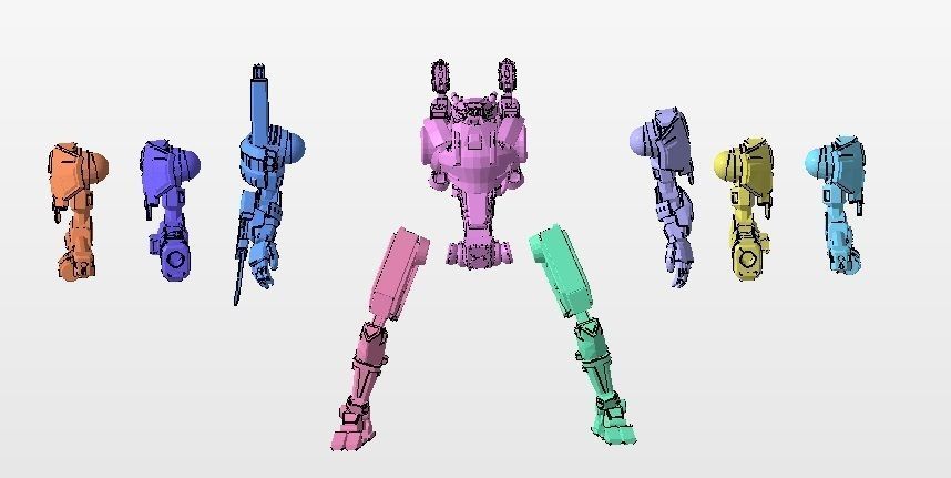 28mm Close Combat Mech Kit - Rapier 3D print model_5