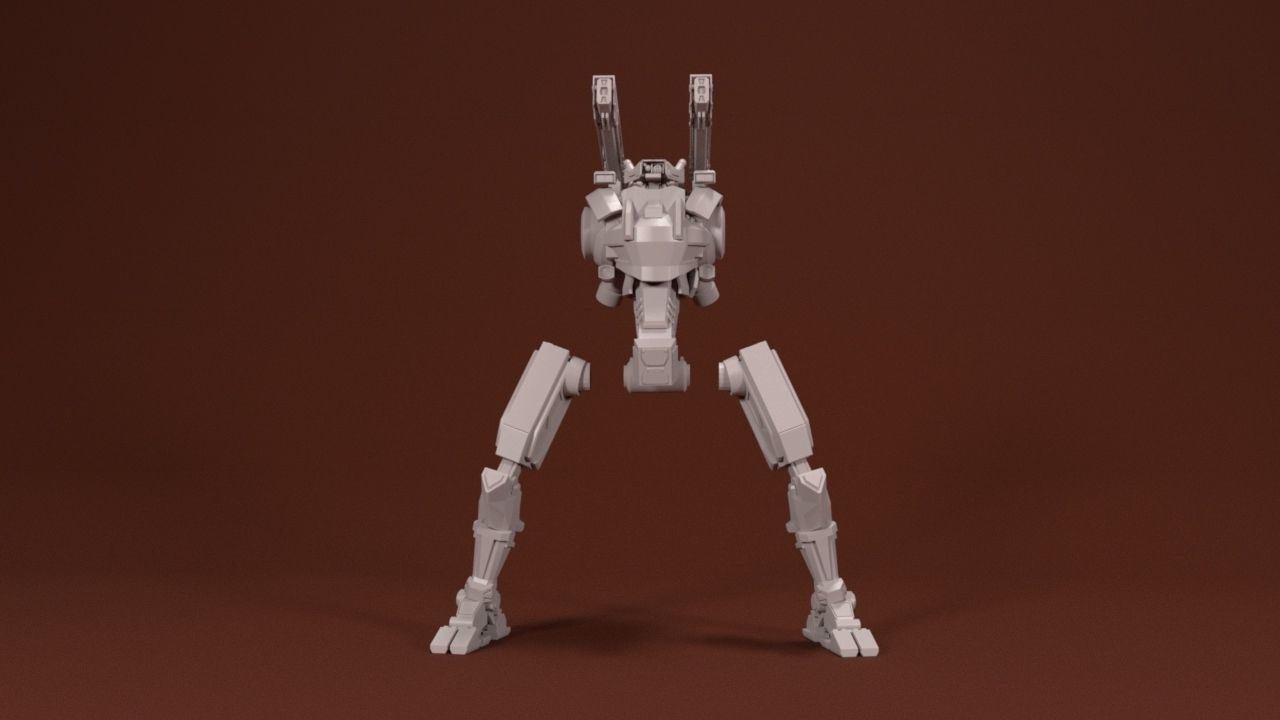 28mm Close Combat Mech Kit - Rapier 3D print model_4
