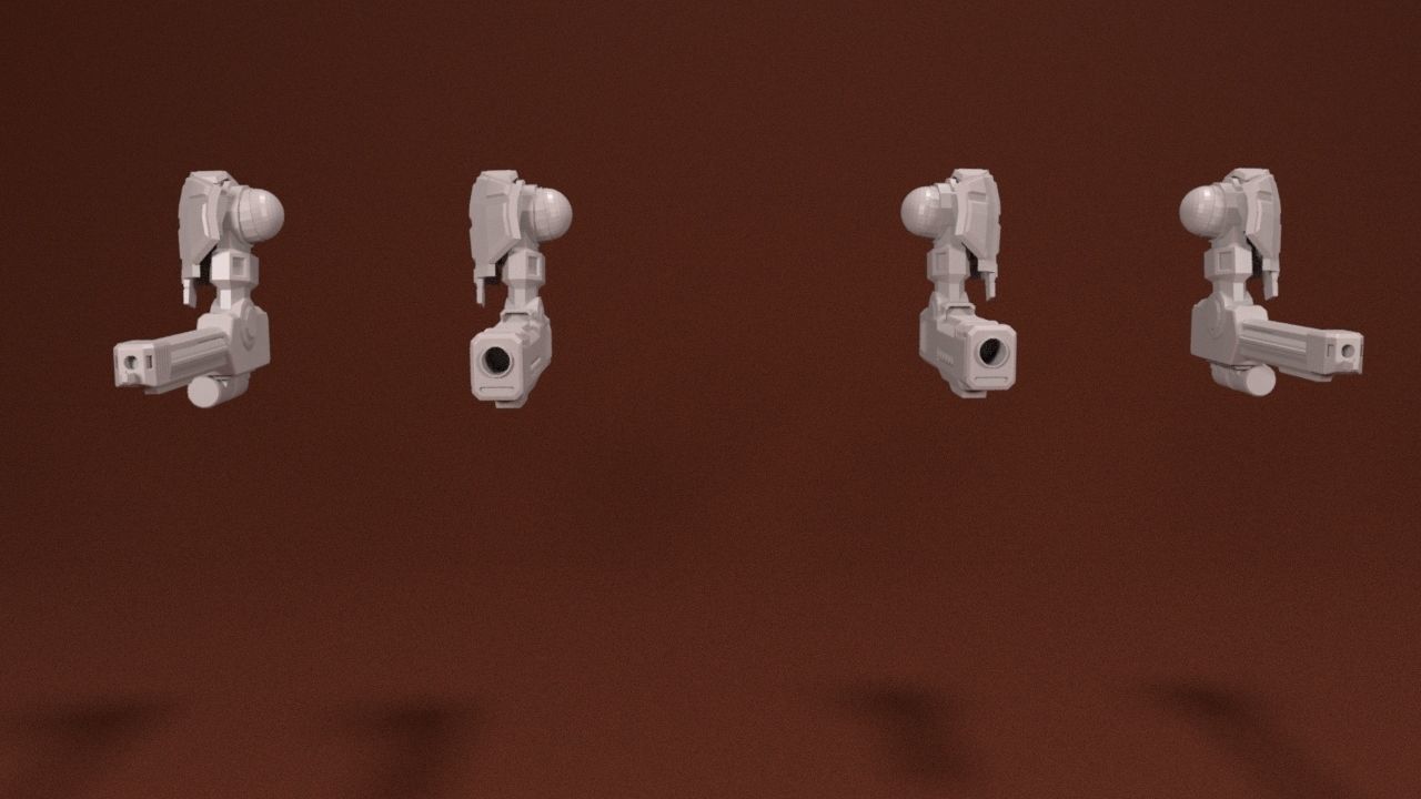 28mm Close Combat Mech Kit - Rapier 3D print model_3