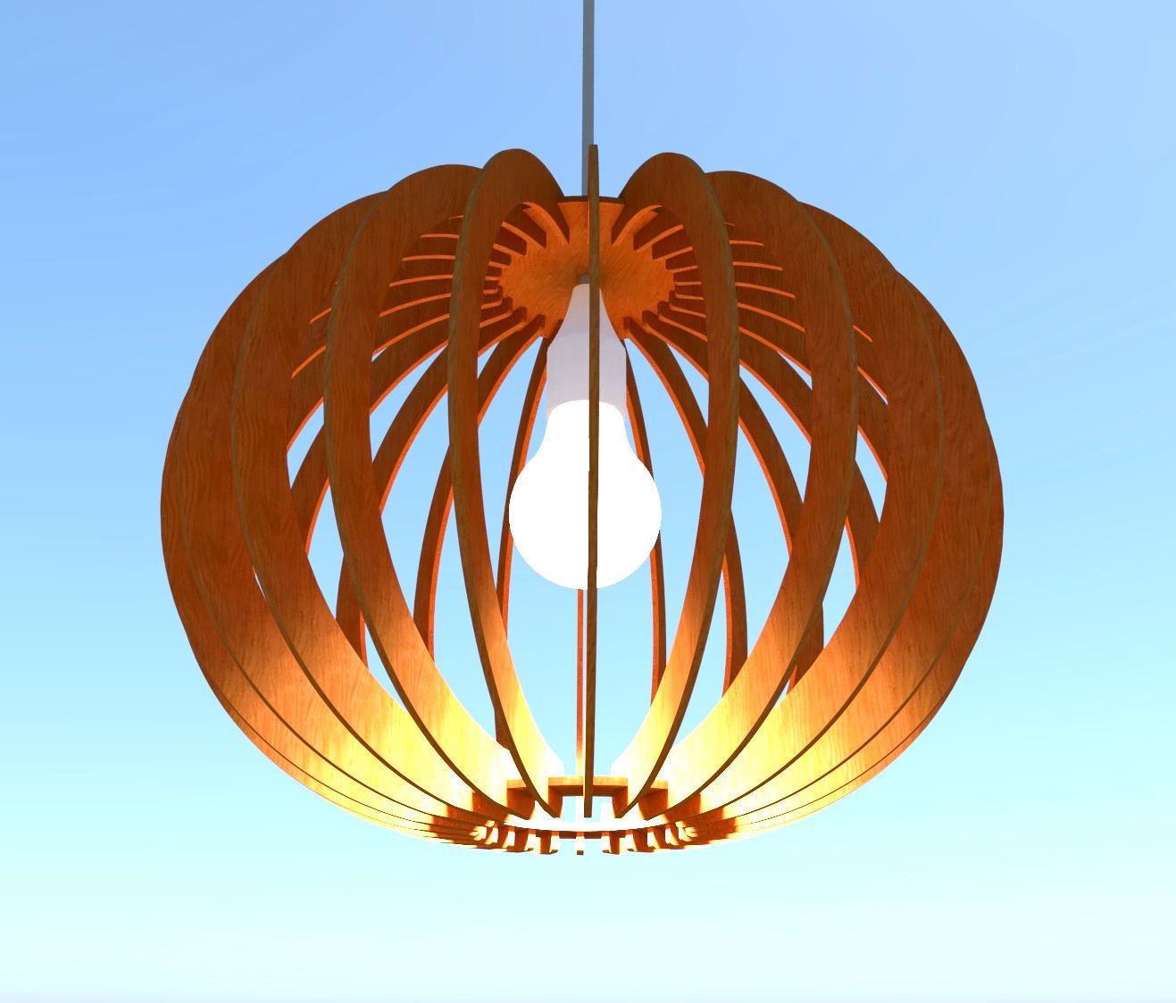 Chandelier lamp 3D model_4
