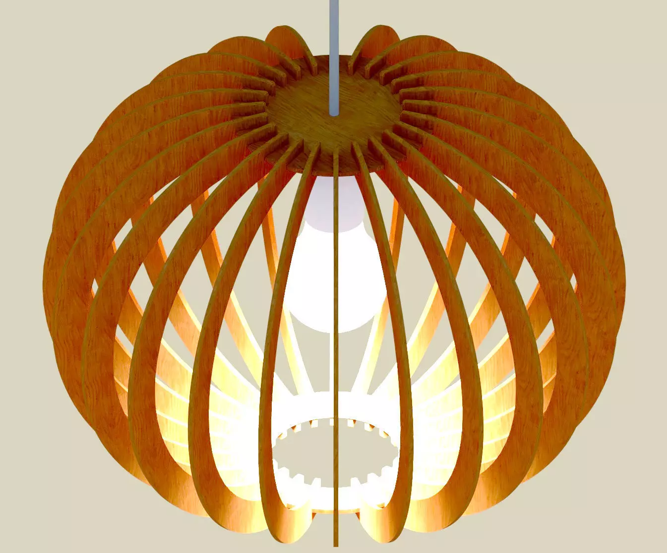 Chandelier lamp 3D model_0