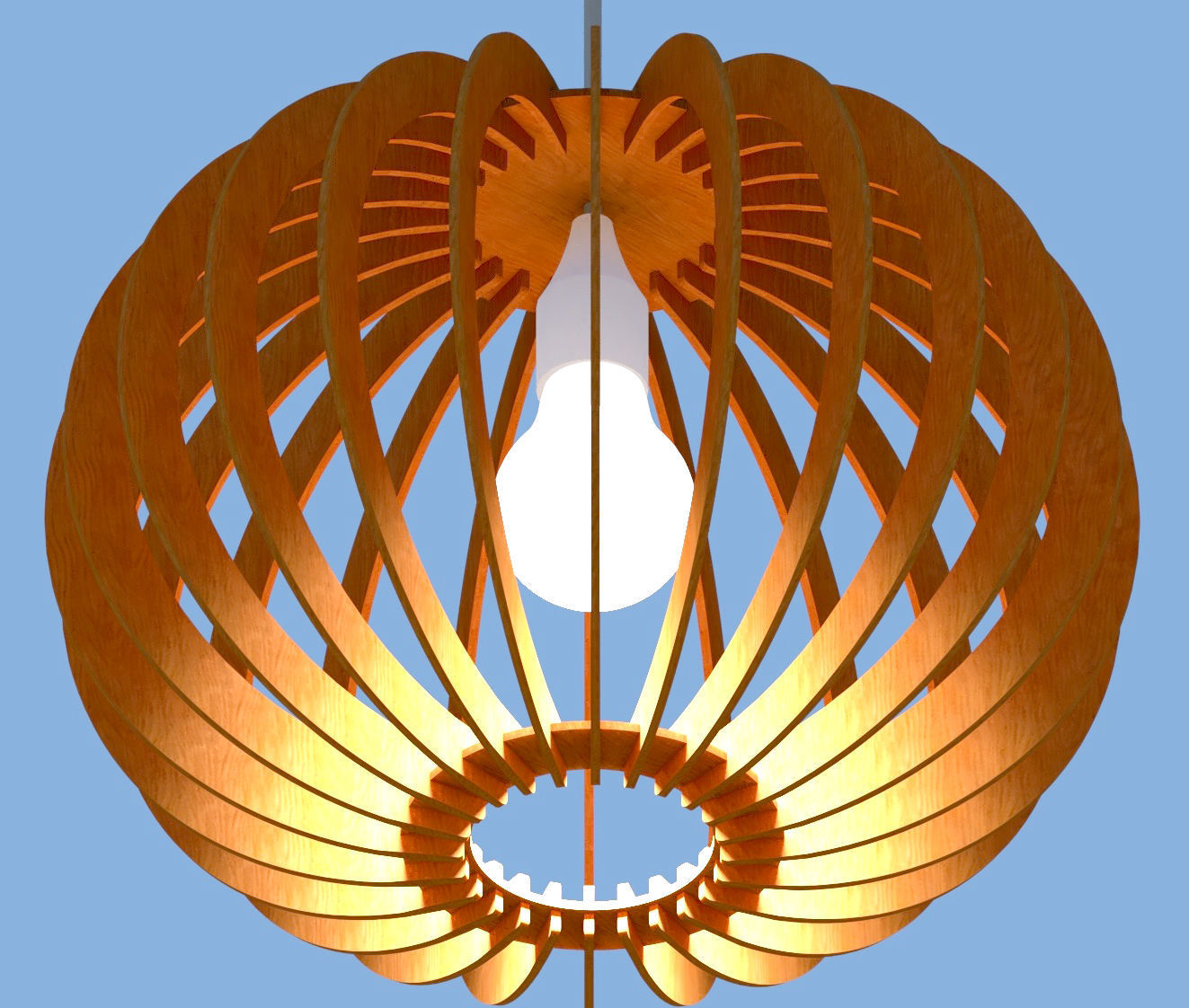 Chandelier lamp 3D model_3