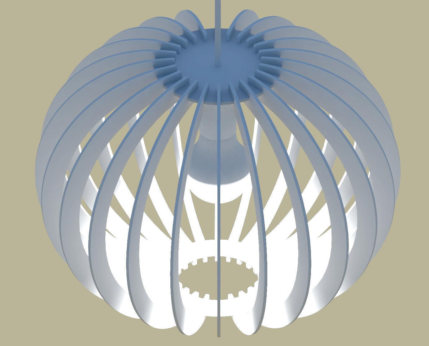 Chandelier lamp 3D model_5