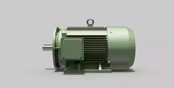 180L-B35 Right - Electric Motor - Free 3D CAD Model