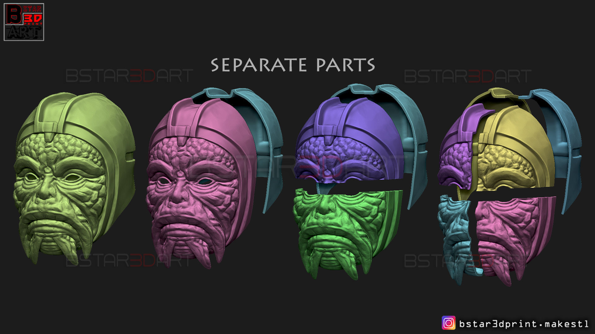 The Time Keeper Helmet 02 - LOKI TV series 2021 Cosplay Mask 3D print model_28