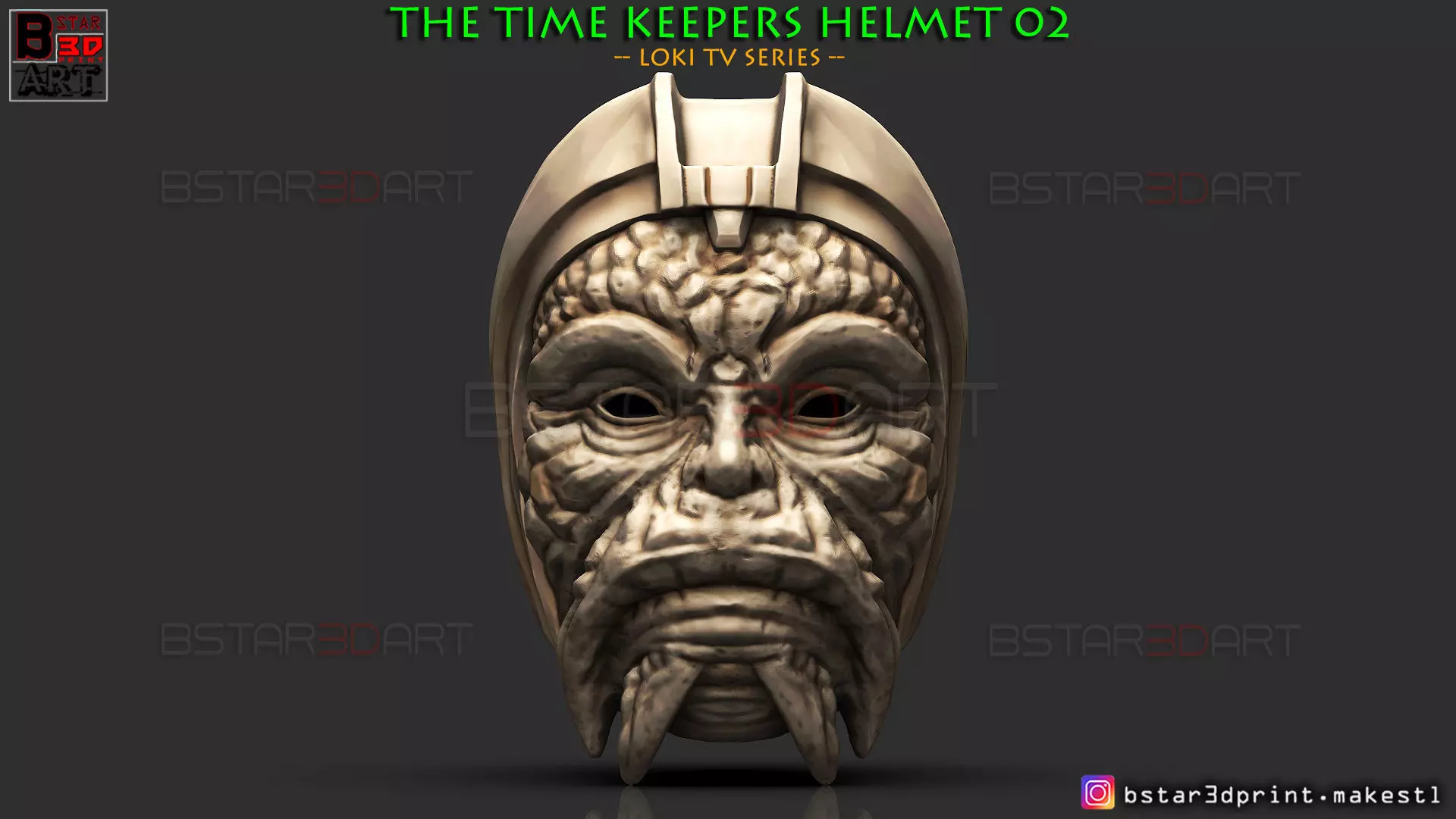 The Time Keeper Helmet 02 - LOKI TV series 2021 Cosplay Mask 3D print model_0
