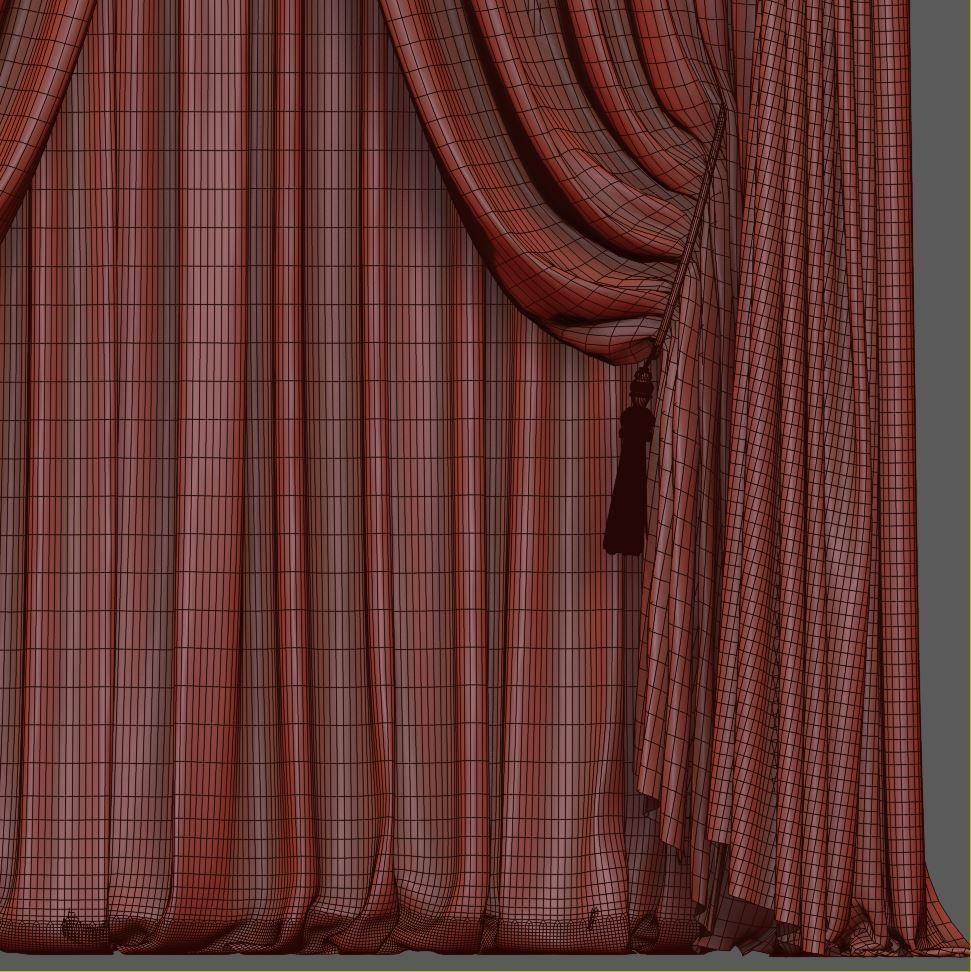 Set 73 Curtains 3D model_6