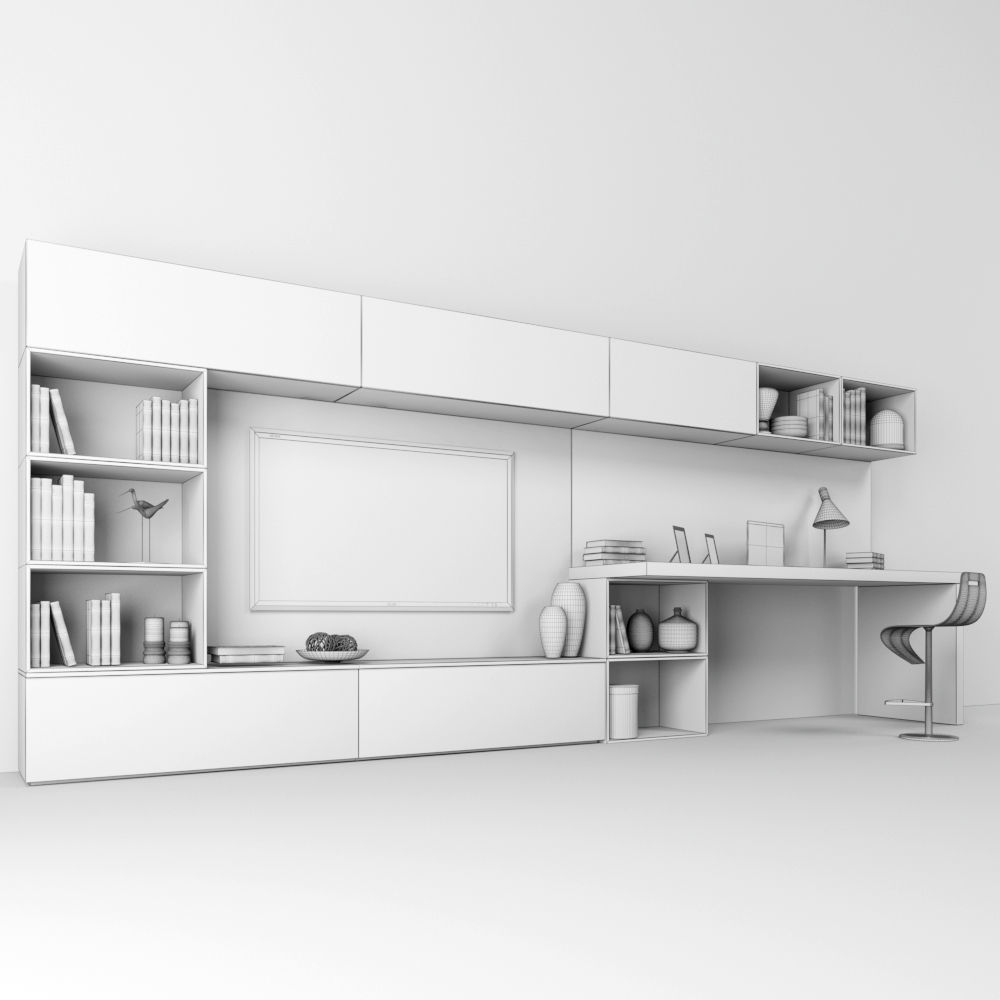 Scavolini TV Stand 1 3D model_4