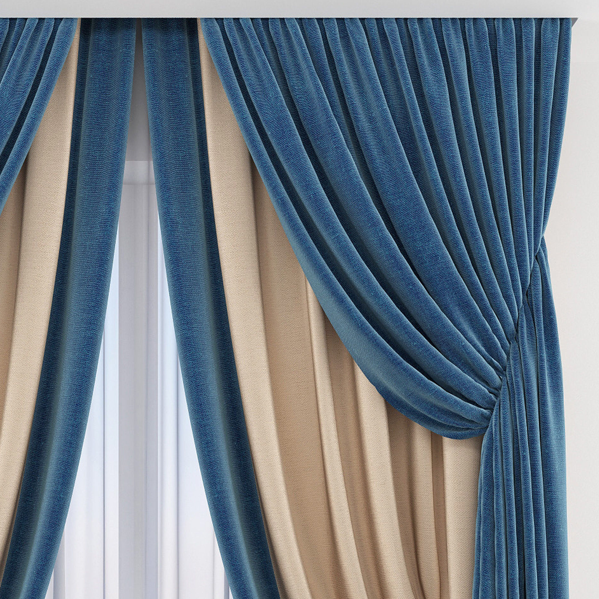 Set 74 Curtains 3D model_3