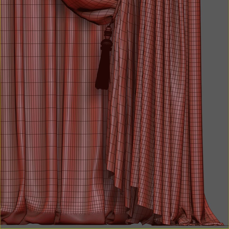 Set 74 Curtains 3D model_6