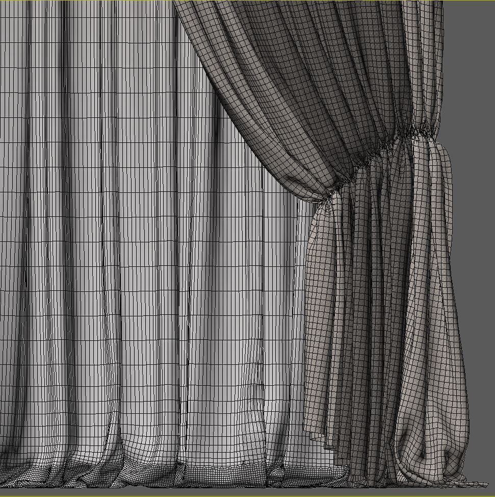 Set 76 Curtains 3D model_5