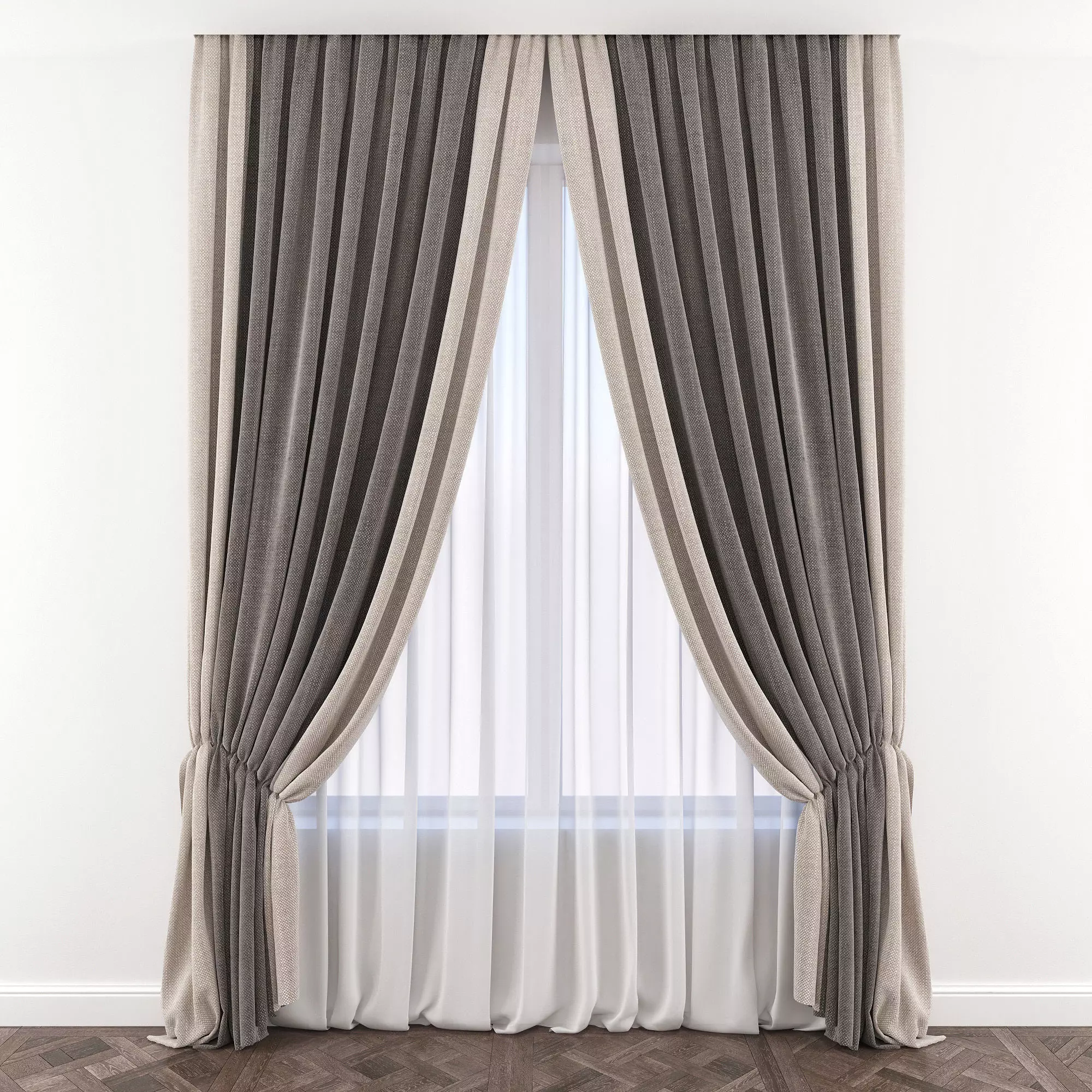 Set 76 Curtains 3D model_0