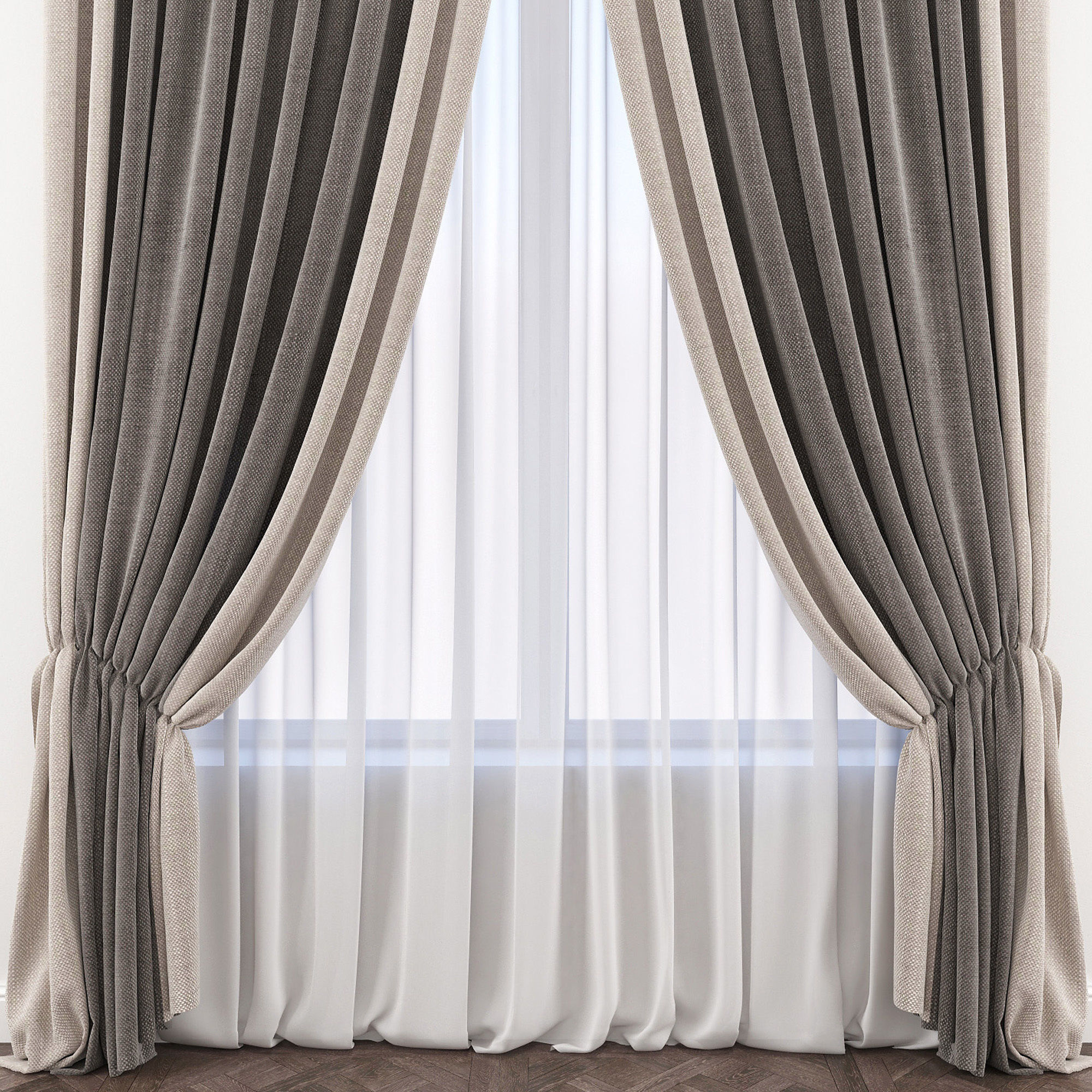 Set 76 Curtains 3D model_1