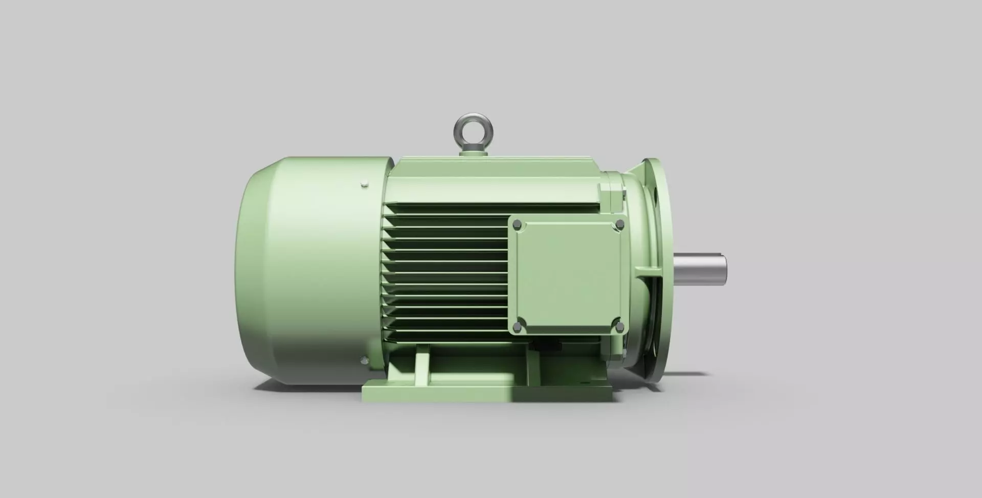 180L-B35 Left - Electric Motor - Free 3D CAD Model 3D model