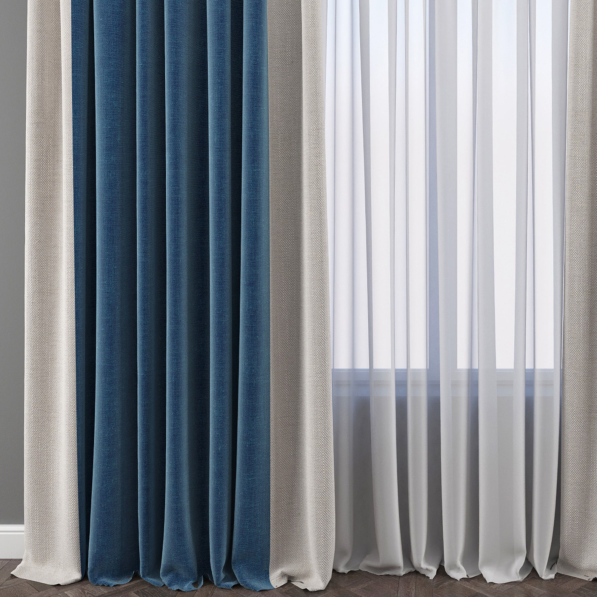 Set 78 Curtains 3D model_3