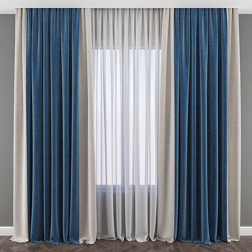 Set 78 Curtains 3D model