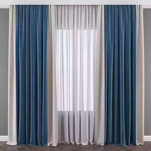 Set 78 Curtains 3D model