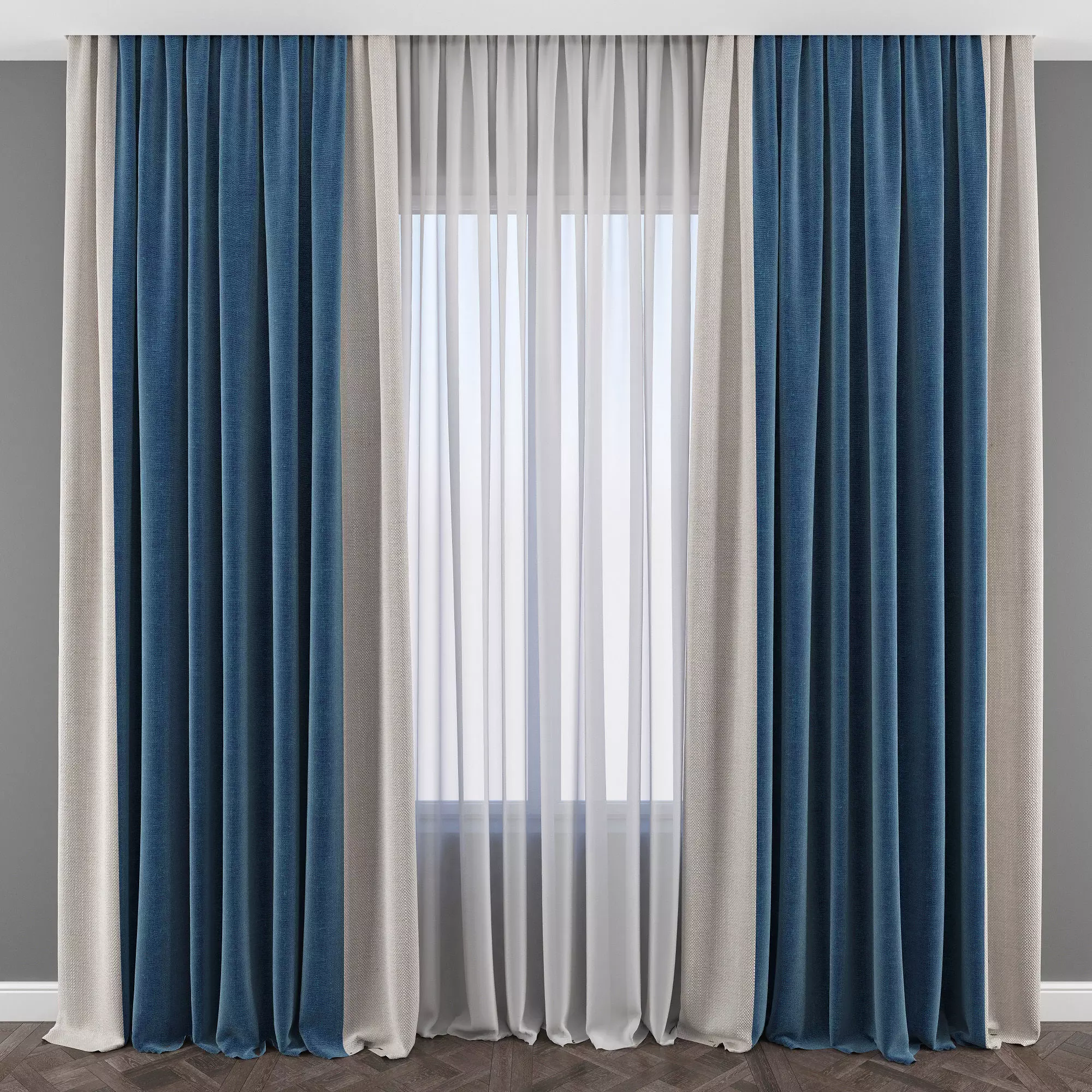 Set 78 Curtains 3D model_0