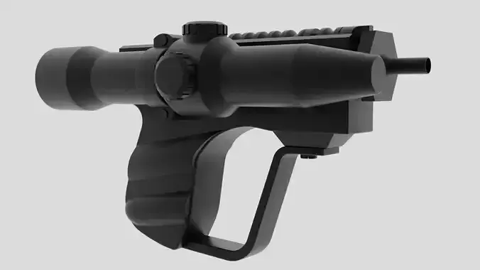 EC-17 Hold-Out Blaster Pistol 3D model