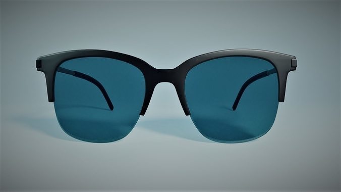 Glasses pair of sunglasses with lenses Free low-poly 3D model