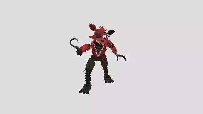 Withered Foxy by Dany Fox 3D model
