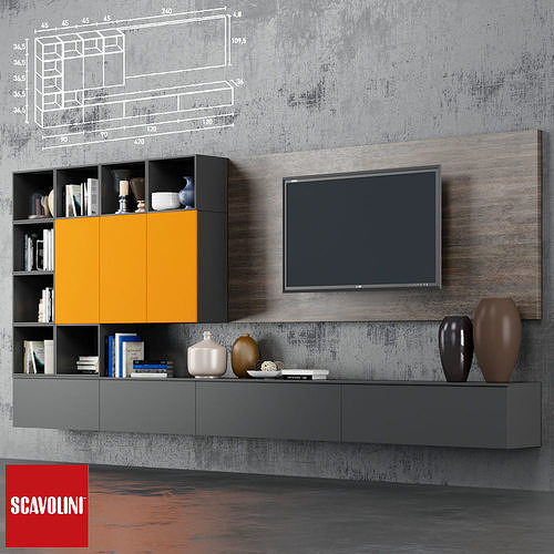 Scavolini TV Stand 2 3D model