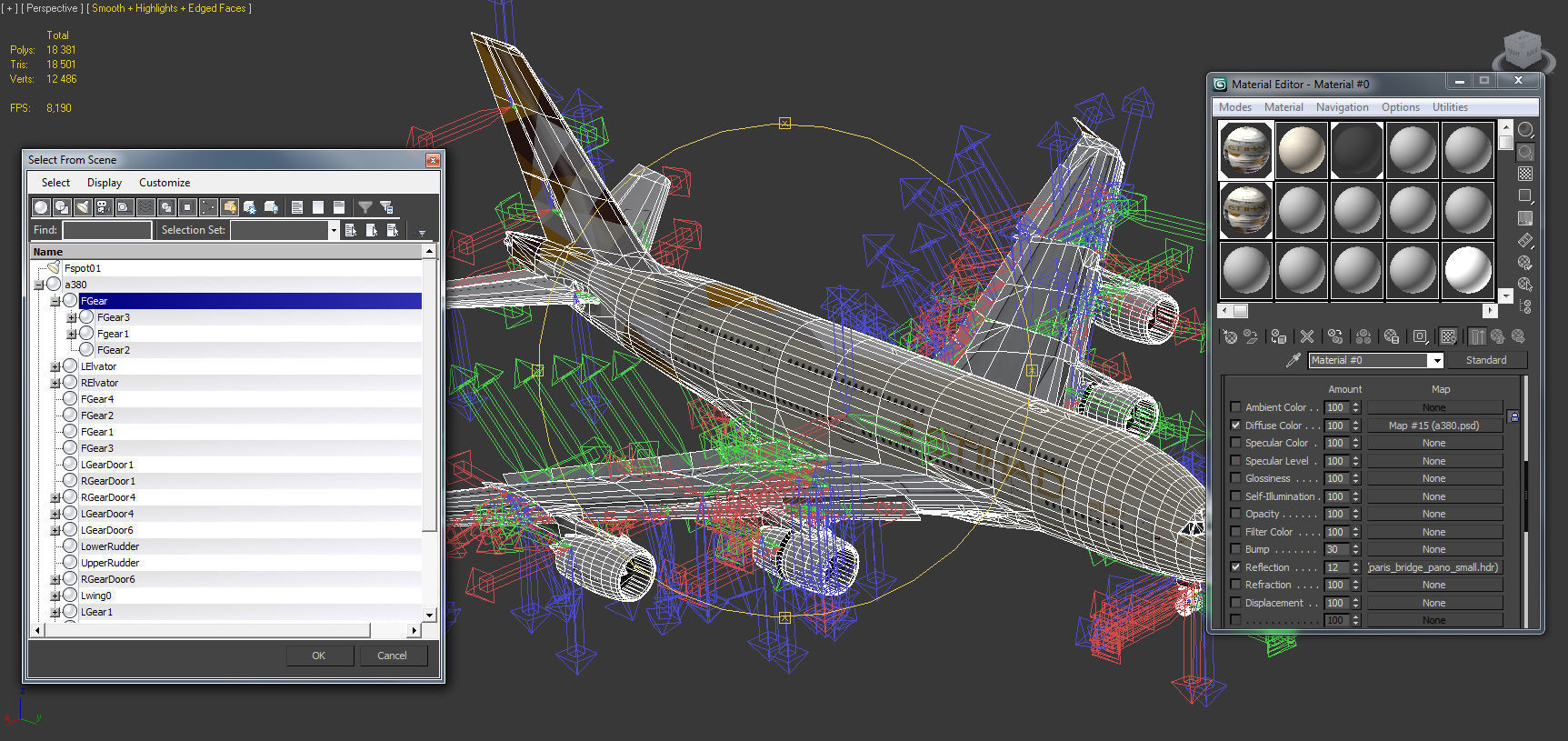Airbus A380-8 Etihad Airways livery Low-poly 3D model_12