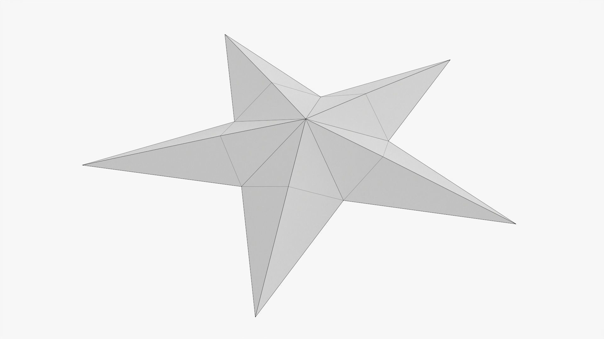 Gold star Christmas 02 3D model_6