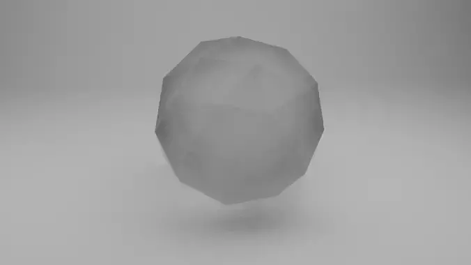 test ico sphere Low-poly 3D model