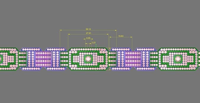 braclet diamond gems beatiful  3D model